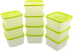 Arrow Reusable Plastic Storage Container Set, 10 Pack, 1 Pint/16 Ounce Each – - Image 8