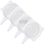 LELE LIFE 4 Pack Same Size Silicone Stretch Lids, Thicker Reusable Sturdy by LELE+LIFE
