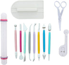 ScivoKaval Marshmallow Fondant Cake Decorating Hand Tool 12 Pcs 5 Sets by ScivoKaval