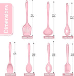 P&P CHEF Silicone Cooking Utensils Set of 7, Heat-proof Kitchen Utensils Set - Image 2