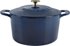 MARTHA STEWART Gatwick 7-Quart Enamel Cast Iron Dutch Oven Pot by MarthaStewart