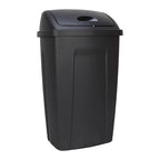 13-Gallon Black Plastic Kitchen Trash Can - Image 2