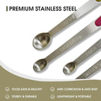 2Pack Mini Measuring Spoons Set, Tiny Stainless Steel Measure Teaspoons - Image 3
