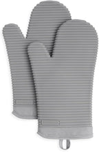KITCHENAID Ribbed Soft Silicone Oven Mitt 2-Pack Set by KitchenAid