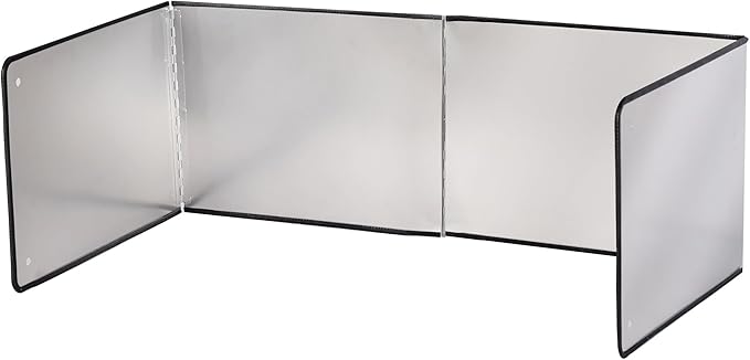 Silver Stainless Steel Large 4 Sided Splatter Guard by LTSEAME