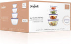 JoyJolt Very Peri 8pc Glass Mixing Bowls - Image 7