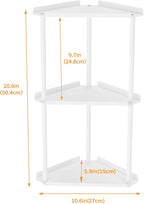 Jesginboo 3 Tier Bathroom Counter Organizer, Vanity Organizer Corner Shelf - Image 3