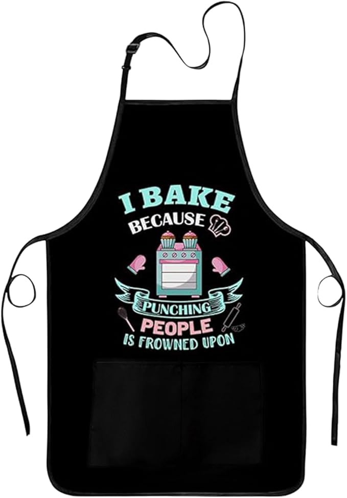 Funny Baking Apron for Women by Xmeden