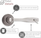 husMait Stainless Steel Measuring Spoons - Image 4