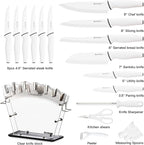 Astercook Knife Set with Block and Sharpener, 22 Piece Kitchen Knife Set - Image 9
