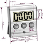 Elegant Digital Kitchen Timer, Stainless Steel Model eT-78, Displays 0-99 Min. - Image 4