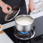 P&P CHEF 2 Quart Saucepan Small Pot, Stainless Steel Saucepan - Image 7