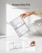 Vtopmart 4 Pack Small Clear Stackable Storage Drawers, Acrylic Bathroom Makeup - Image 6