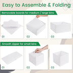 Criusia 16 Pack Underwear Drawer Organizer, Drawer Organizer Clothes, Foldable - Image 6