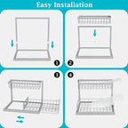 REALINN Under Sink Organizer, Pull Out Cabinet Organizer 2 Tier Slide Out Sink - Image 6