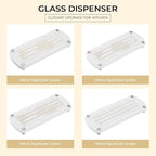 Kitchen Soap Dispenser Set - 16OZ White Glass Bottle - Image 4