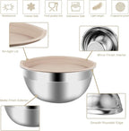 WEPSEN Mixing Bowls Set, Measuring Cups and Spoons - Image 5