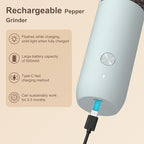 Ultrean Pepper Grinder, Rechargeable Salt and Pepper Grinder - Image 4