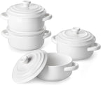 MALACASA Mini Cocotte Set - 14 OZ Small Casserole Dishes by MALACASA