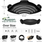 Large AUOON Clip on Strainer for All Pots and Pans - Image 3