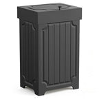 Povrgive Wood Trash Can Cabinet, 13 Gallon Hidden Kitchen Garbage Can by POVRGIVE-GreatDecorForIdealHome