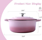 EDGING CASTING Enameled Cast Iron Covered 5.5 Quart Dutch Oven - Image 3