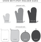 KITCHENAID Ribbed Soft Silicone Oven Mitt 2-Pack Set, Aqua Sky - Image 4