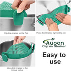 AUOON Oversized Pot Strainer Clip on Silicone - Image 4