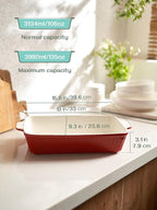 DOWAN 9x13-inch Deep Casserole Baking Dish - Image 2