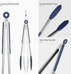 600ºF Heat Resistant Kitchen Tongs: U-Taste 12 inch Large Silicone Cooking Tong - Image 6