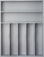 Besilord Silverware Organizer 13 Inch Gray Bamboo Kitchen Drawer Organizer 7 by Besilord