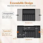 Lifewit Silverware Drawer Organizer, Expandable Utensil Tray - Image 4