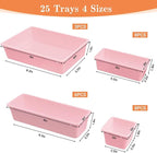 SpaceHacks 25 PCS Plastic Drawer Organizer Set, 4-Size Versatile Organizer - Image 2