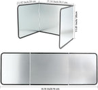 3 Sided Foldable Splatter Guard, Stainless Steel Grease Splatter Screen - Image 2