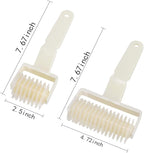 Lamoutor 2Pcs Lattice Roller Cutter Pastry Cutter Roller DIY Baking Tool - Image 5