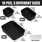 Plastic Drawer Organizers, Bathroom and Vanity Organizer Plastic Tray, Makeup - Image 2