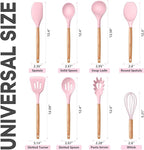 P&P CHEF Silicone Cooking Utensils Set, 8-Piece Kitchen Cooking Utensil - Image 2