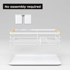 Dish Racks for Kitchen Counter: Wooden Handles, Thickened Metal, No Assembly. - Image 6