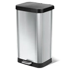 Glad Stainless Steel Step Trash Can by GladTrashFoodStorage