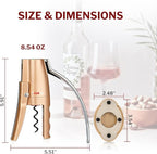 Forge Quality Compact Vertical Lever Corkscrew Wine Opener - Image 8