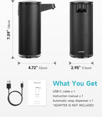 AIKE SensePro Automatic Soap Dispenser Type-C Rechargable, Stainless Matte - Image 5