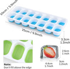 Silicone Ice Cube Tray, 8 Pack Easy-Release & Flexible 14-Ice Cube Trays - Image 6
