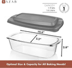 Razab LARGE 7.6 Cups/1800 ML/1.9 Qt Glass Loaf Pan - Image 2