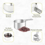 2PCS 3/4Cup Single Measuring Cup, Etched Inner Scale Stainless Steel Measure - Image 5