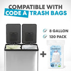 Simpli-Magic 16 Gallon Step Trash Can – Dual Compartment Kitchen Garbage Can - Image 2