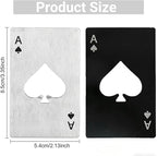 12PCS Poker Card Bottle Openers, Stainless Steel Credit Card Size Beer Bottle - Image 2