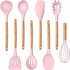 P&P CHEF Silicone Cooking Utensils Set, 8-Piece Kitchen Cooking Utensil by PPCHEF