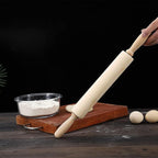 Rolling Pin, 13.8 Inch Wood for Kneading the Dough of Baking Bread - Image 4