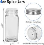 Keketin 30 Pack Glass Spice Jars 4 oz - Image 3