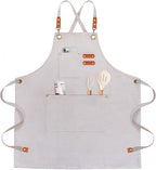 OUNLEN Chef Apron for Men Women Canvas Aprons by OUNLENAPRON